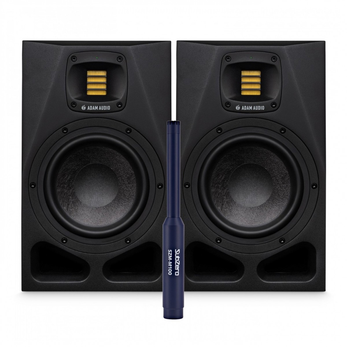 ADAM Audio A7V Monitors with Free SubZero M100 Reference Microphone -  New In the Box        Microphone