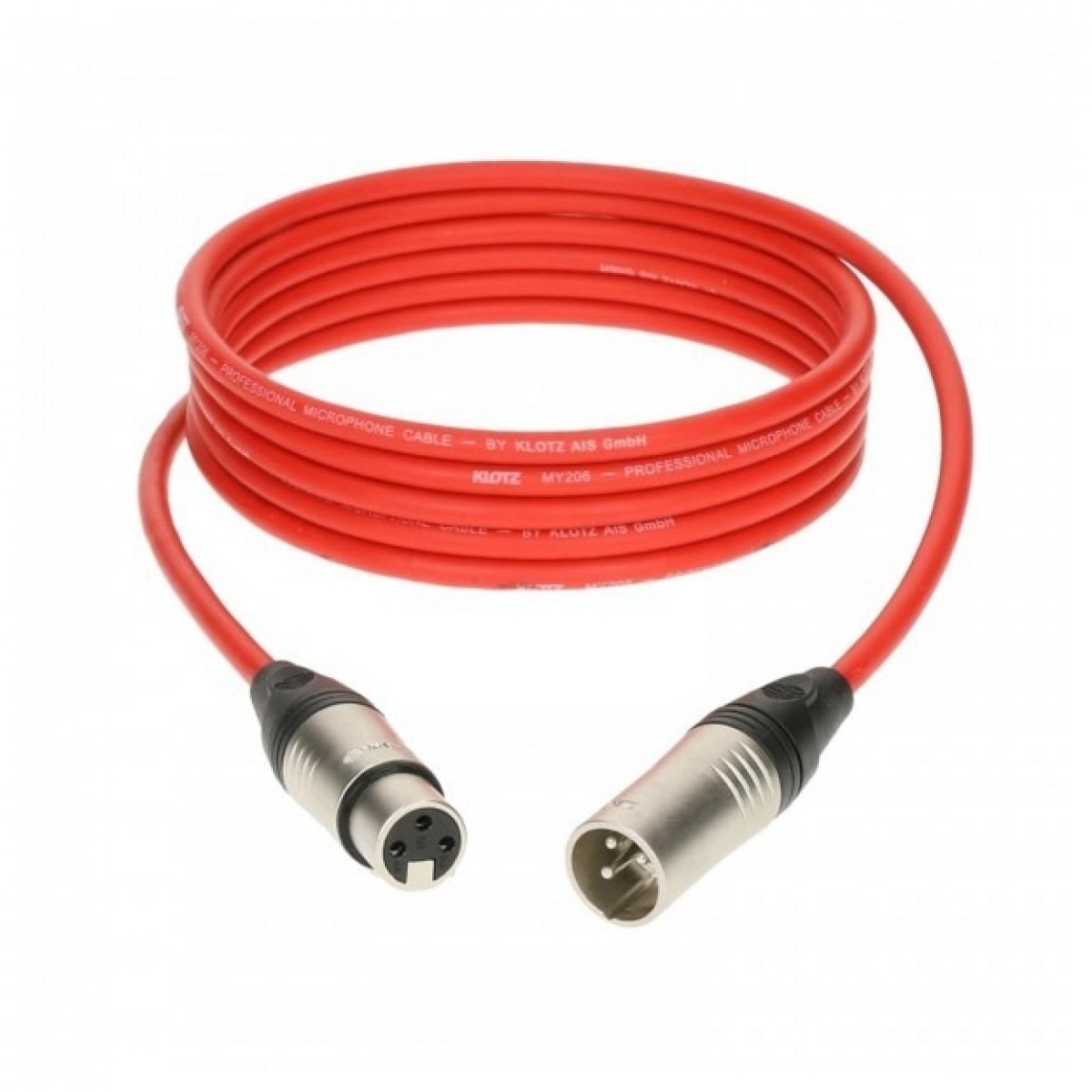 Klotz M1 XLR Microphone Cable Red 5m -  New In the Box       XLR Microphone Cable Microphone