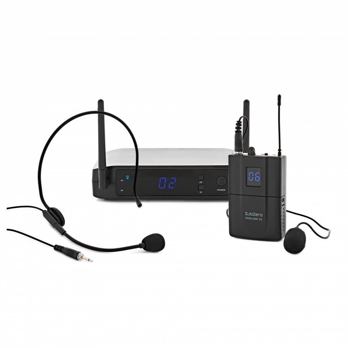 SubZero VOXLINK-1VL Lavalier and Headset Wireless Microphone System -  New In the Box      Headset Wireless Microphone Lavalier Wireless Microphone