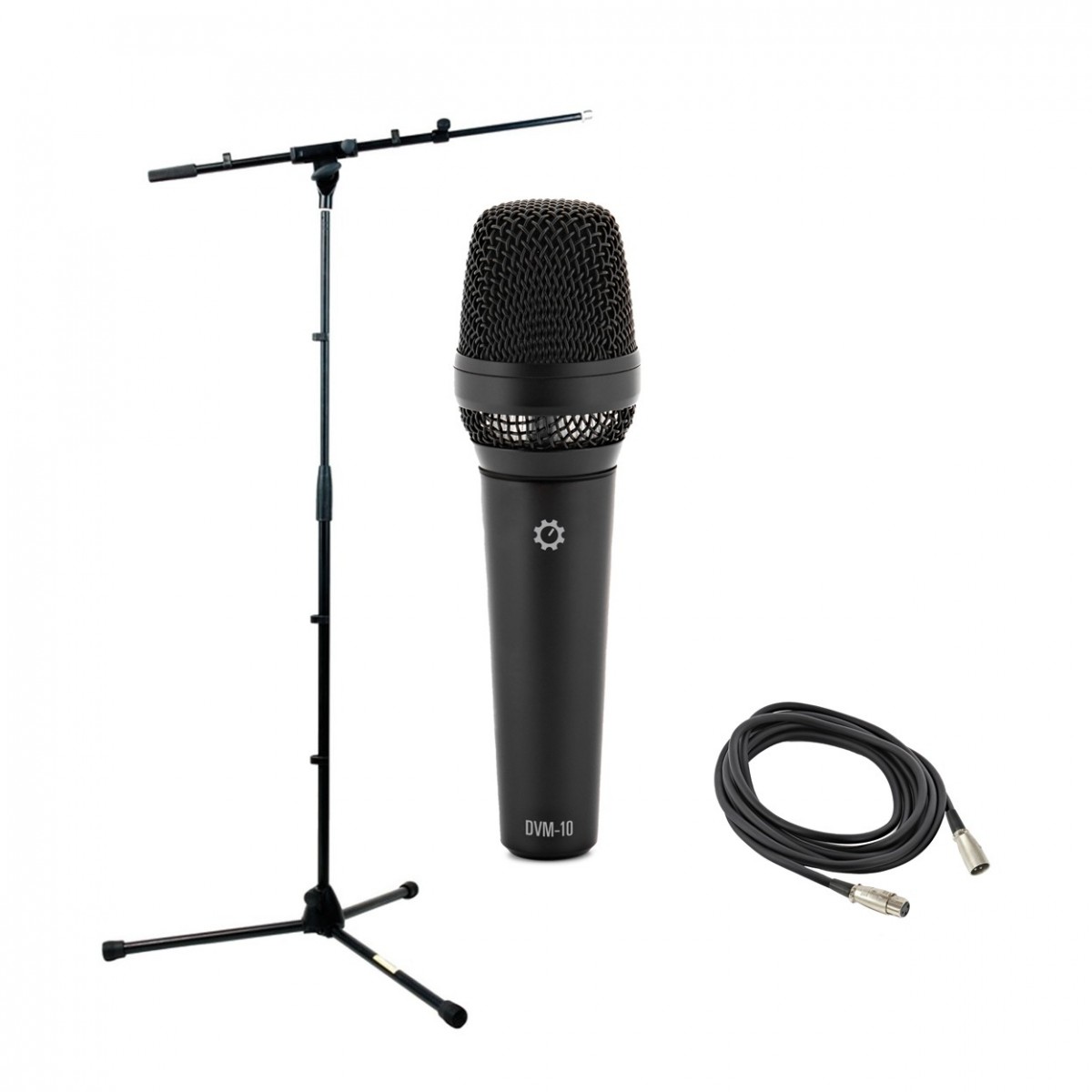 Dynamic Vocal Microphone with Mic Stand and Cable -  New In the Box  Mic Stand Vocal     Dynamic Microphone