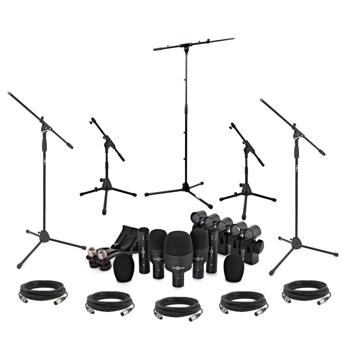 DMS-5PS Complete Drum Microphone Set Including Stands and Cables -  New In the Box        Microphone