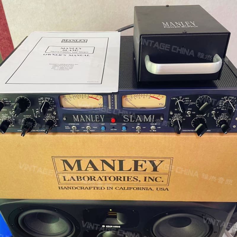 2022 Manley Labs SLAM! Stereo Limiter & Mic Pre Purple – used Microphone