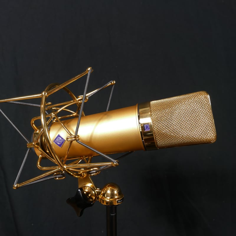 Neumann U 87 AI Gold 70th Anniversary 24k Gold Plated – used Microphone     Condenser