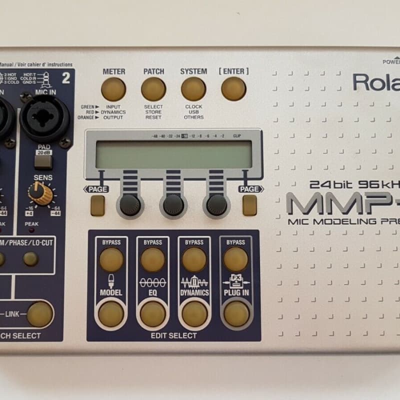 2000s Roland MMP-2 Mic Modeling Preamp Silver - used Microphone