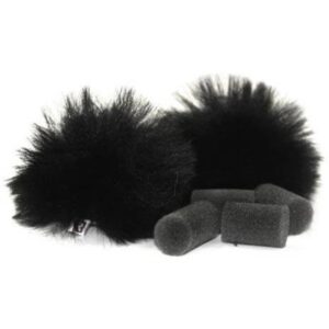 Rycote Pair Black Lavalier Windjammer (Mini hairy)(065501) Bla... - new Microphone     Lavalier