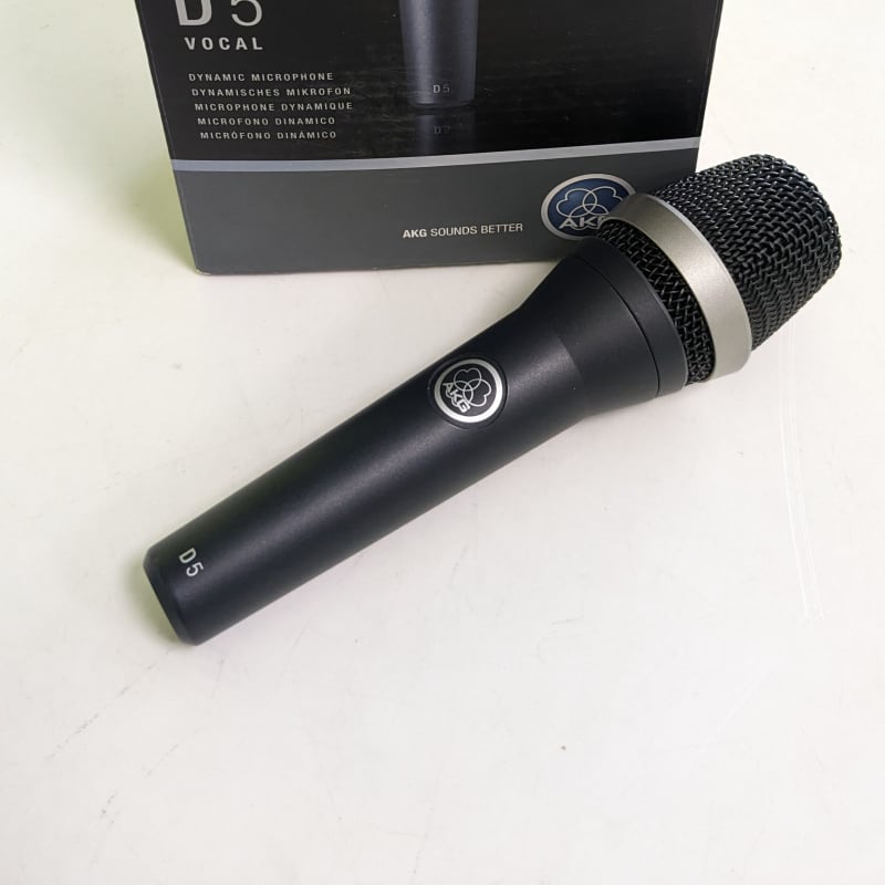 2010s AKG D5 Standard Dynamic Vocal Microphone Black - used Microphone  Dynamic    Vocal