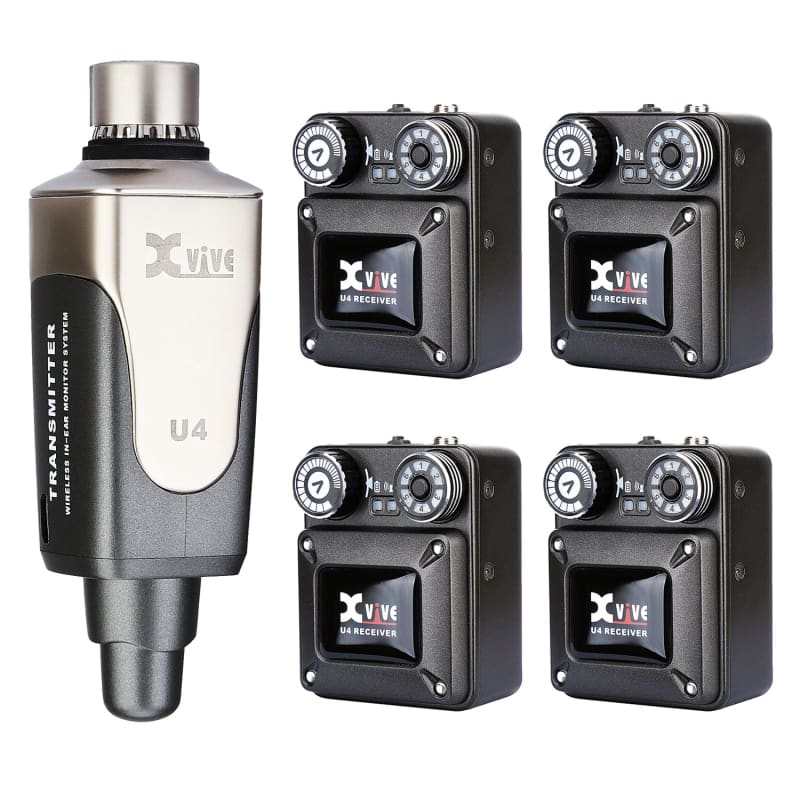 Xvive Xvive In-Ear Monitor Wireless System with 4 Receivers Re - new    Wireless