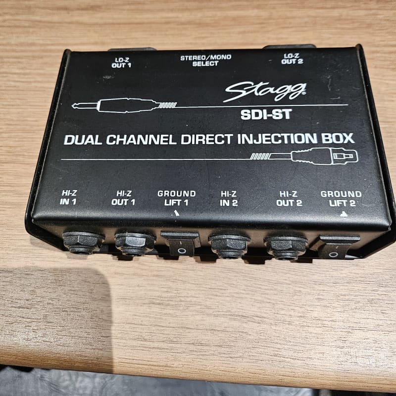 2016 – Present Stagg SDI-ST Passive DI Box Black – used    Stage