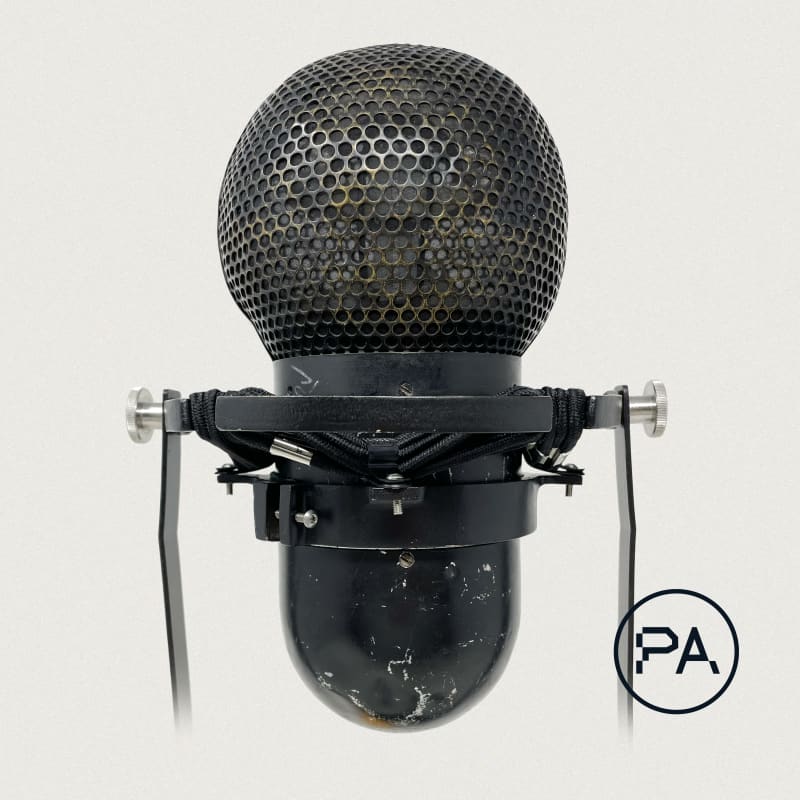 1940s RCA KU-2A “Skunk” Black – used Microphone      Ribbon