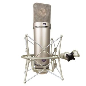 Neumann U87 AI Microphone in Nickel Finish with EA87 Shockmount