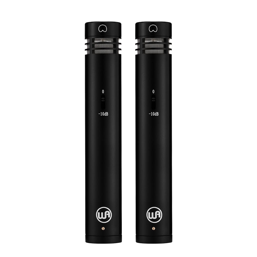 Warm Audio WA-84 Small Diaphragm Condenser Microphone Stereo pair in Black