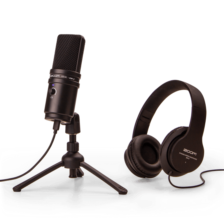 Zoom ZUM-2PMP USB Podcast Mic Pack