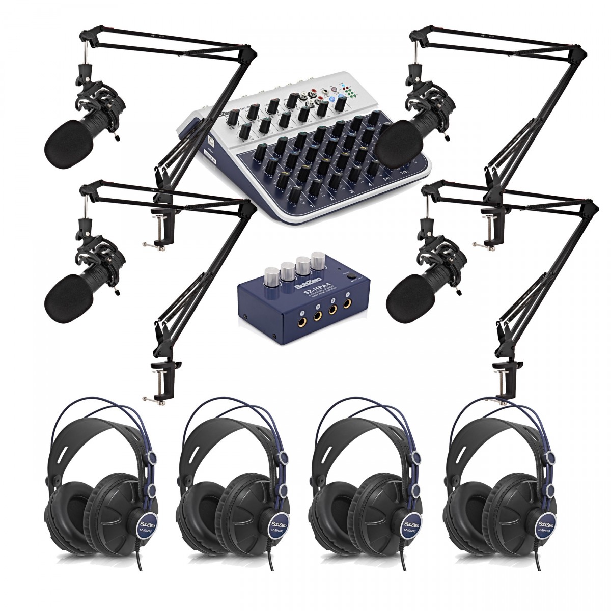 SubZero Quadcast Professional Podcast Pack