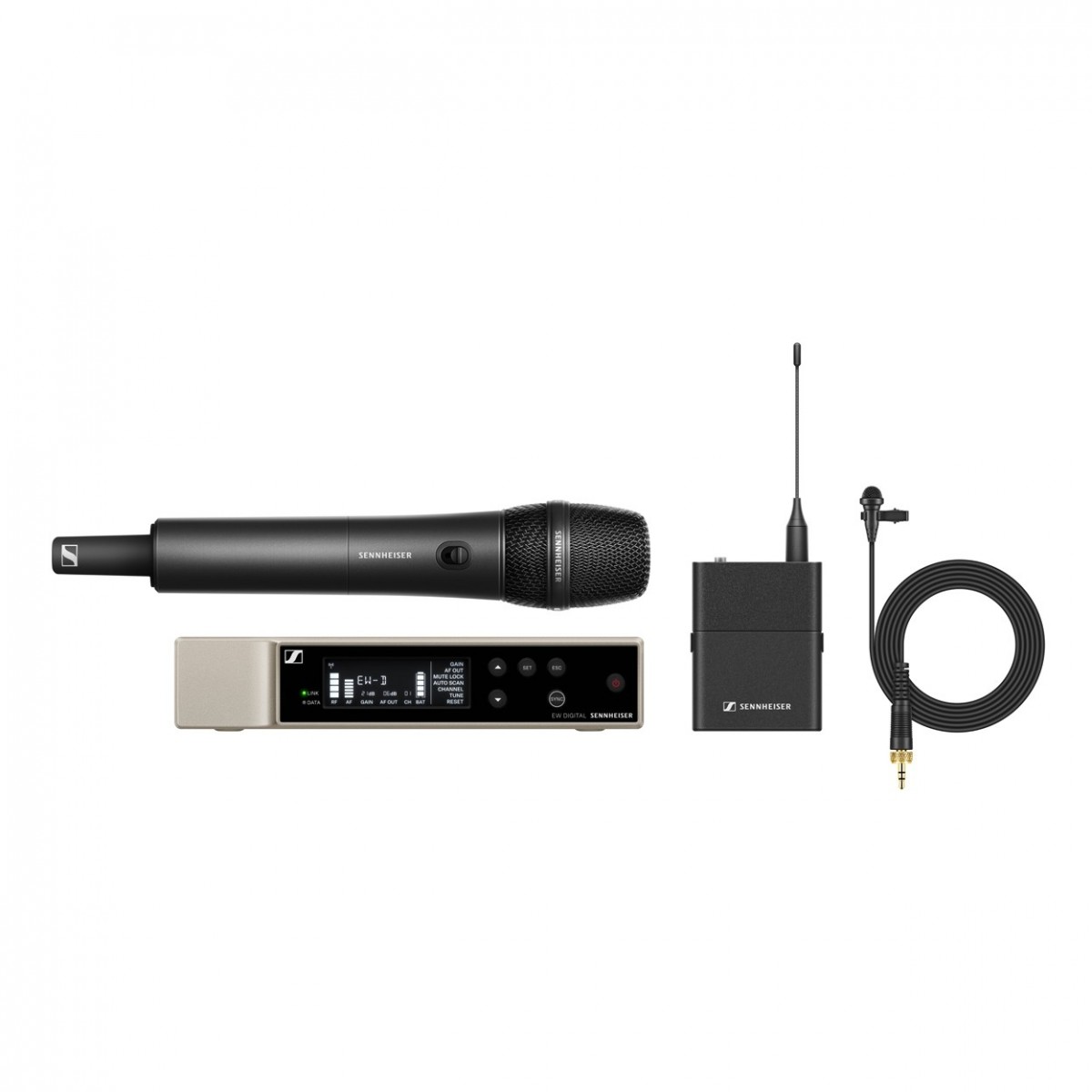 Sennheiser EW-D Dual Wireless System with ME2 and 835-S U1/5 Band