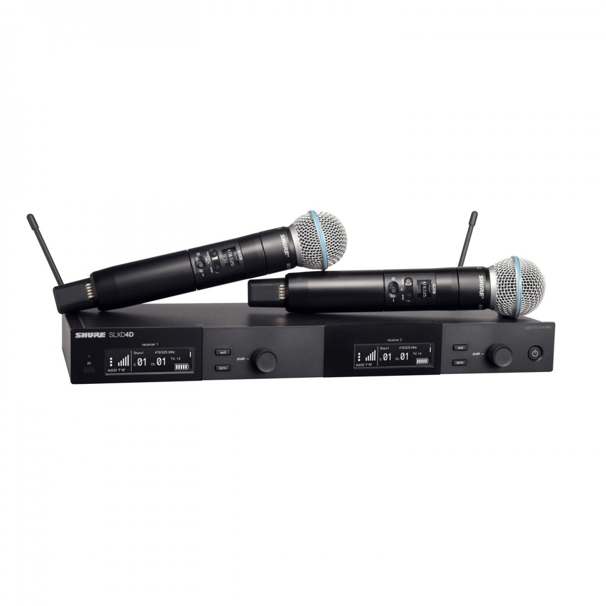 Shure SLXD24D/B58-K59 Dual Handheld Wireless System