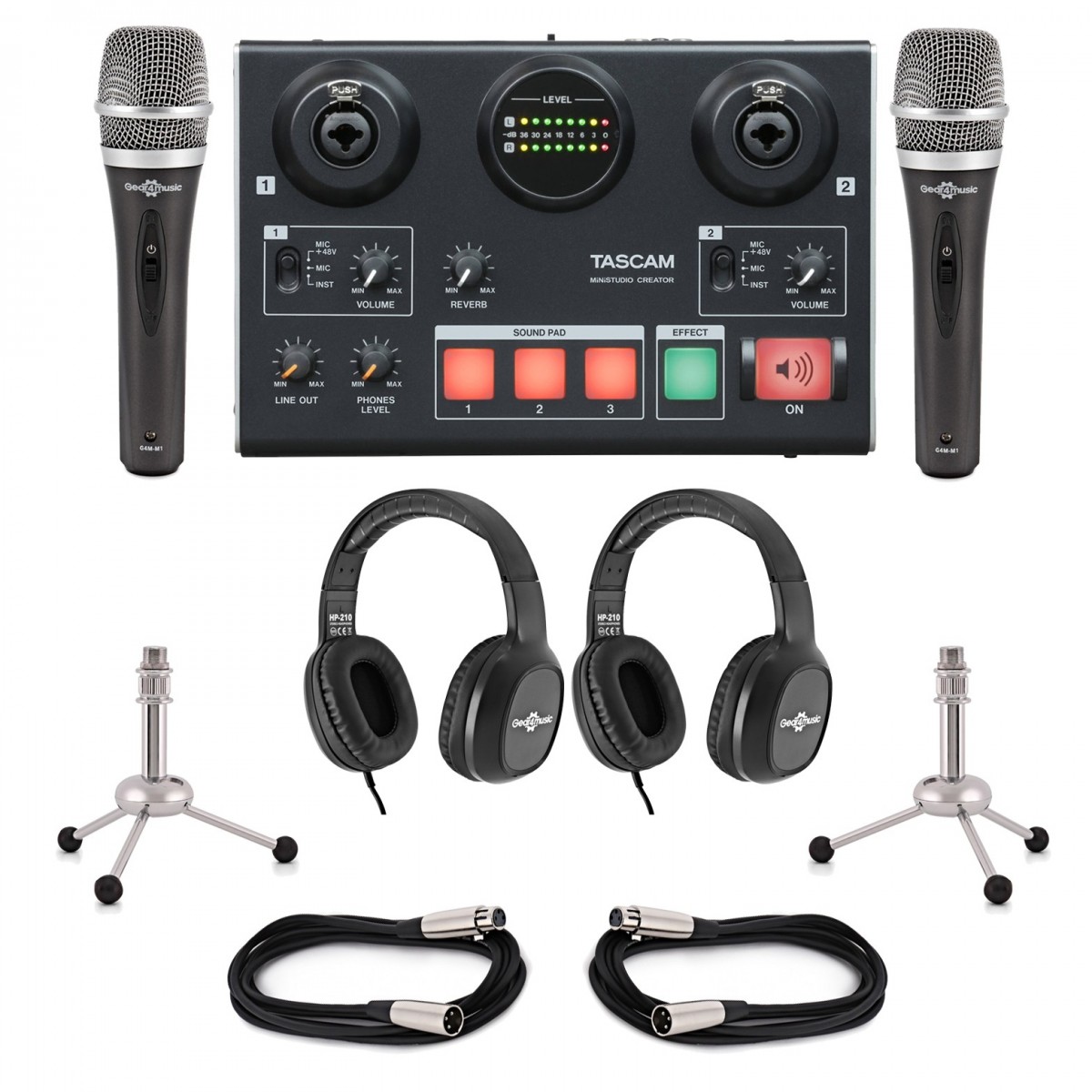 Tascam US-42B MiniSTUDIO Podcasting Bundle for Beginners