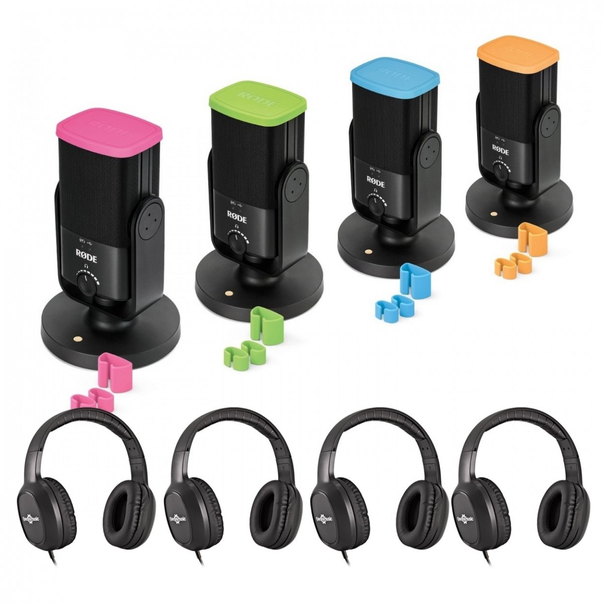 Rode NT-USB Mini Podcasting Bundle 4 Pack