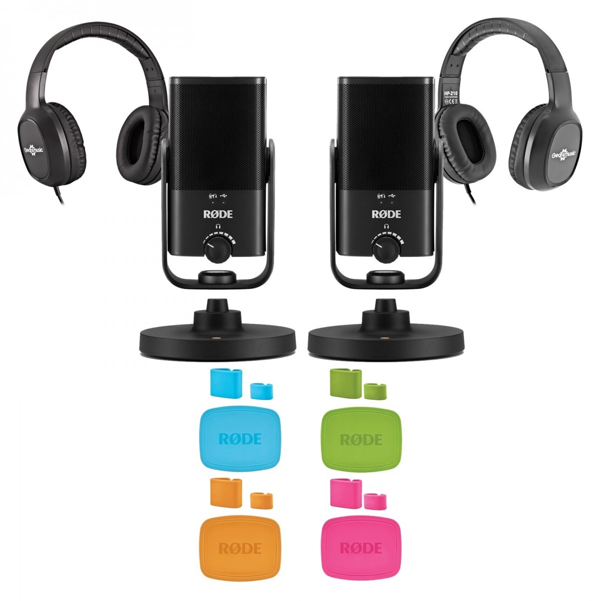 Rode NT-USB Mini Podcasting Bundle 2 Pack