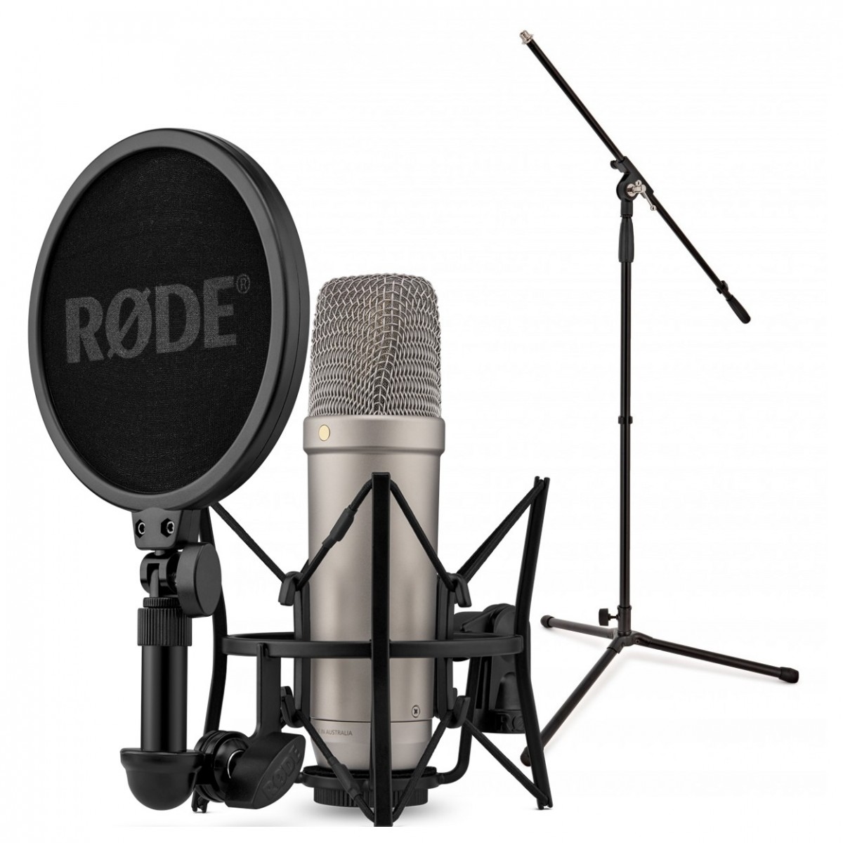 Rode NT1 Gen 5 Vocal Recording Pack with Mic Stand Silver