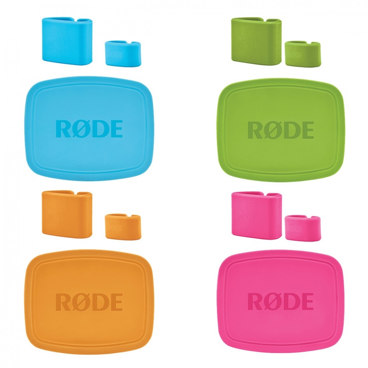 Rode Colors Coloured Identification Caps and Clips for NTUSB 4 Pack