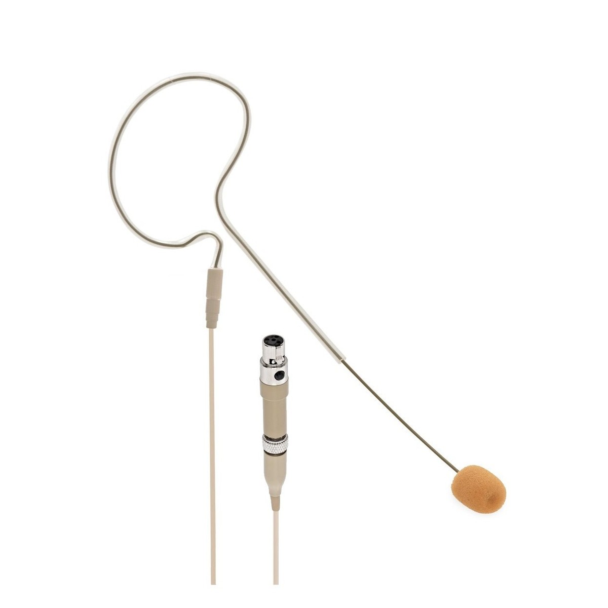 SubZero Single Ear Headset Mic Compatible with Shure Systems Tan