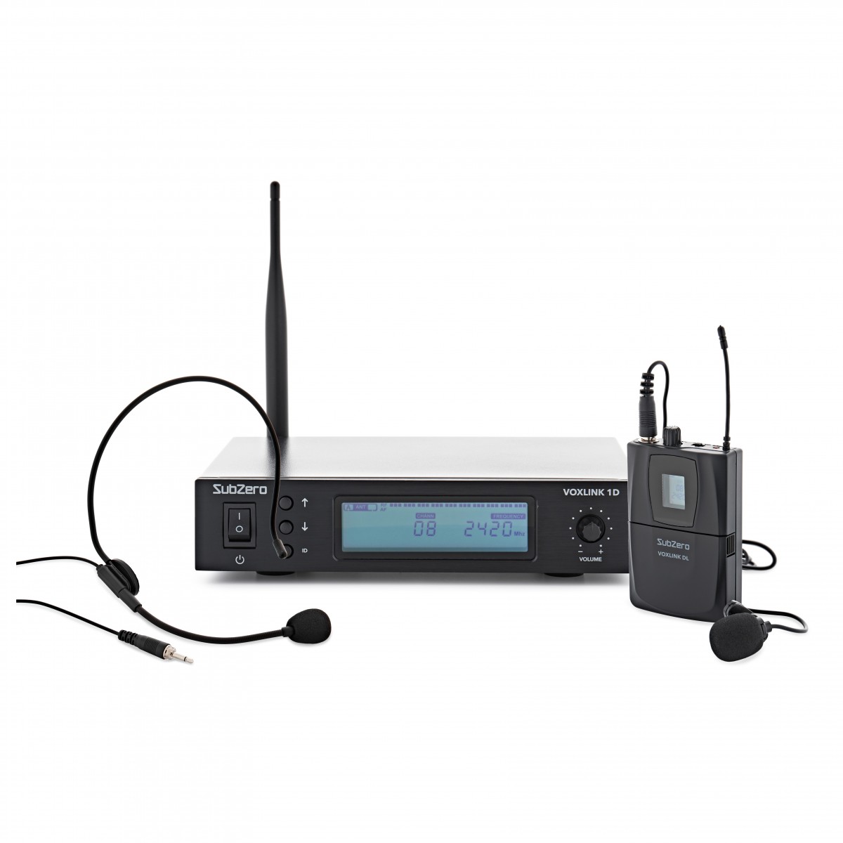 SubZero VOXLINK-1DL Digital Wireless Lavalier and Headset Mic System