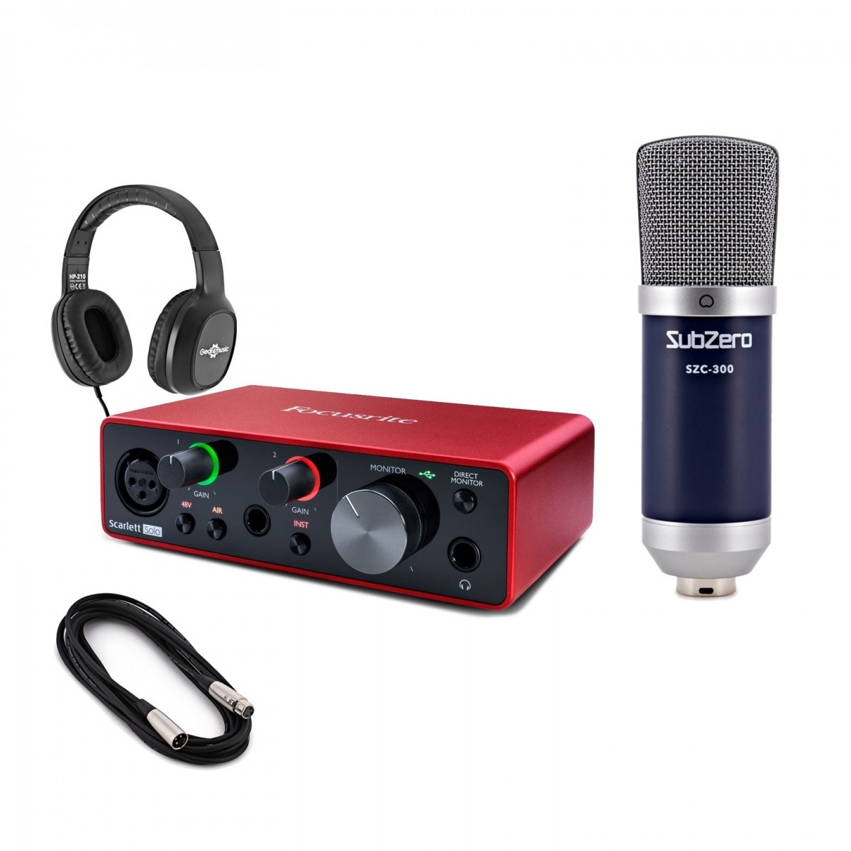 Focusrite Scarlett Solo (3rd Gen) Vocal Recording Pack