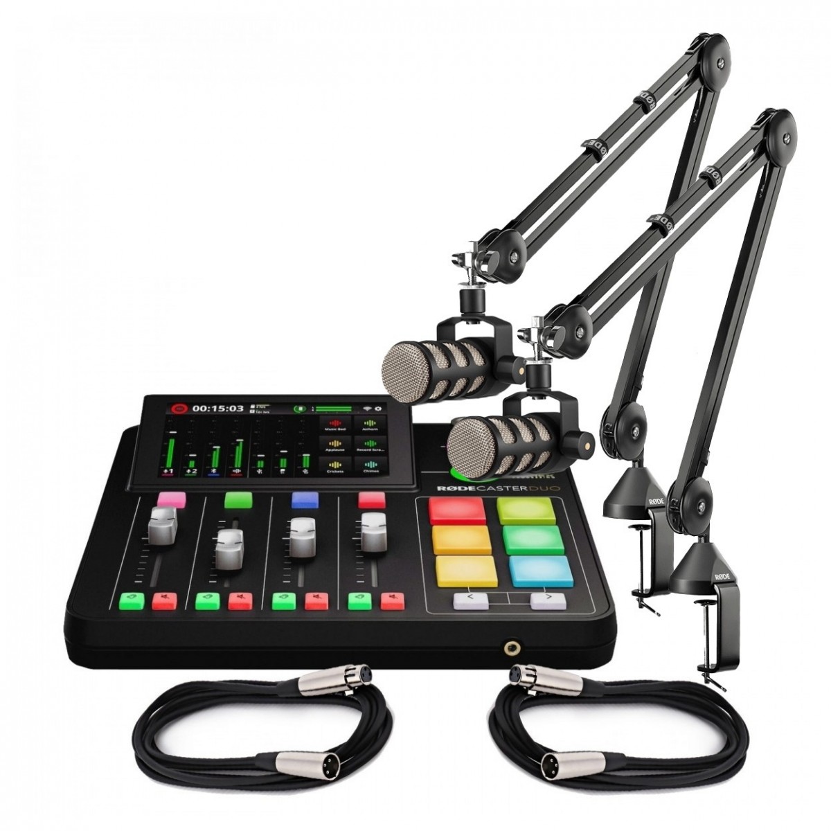 Rode Rodecaster Duo Live-Streaming and Podcasting Bundle