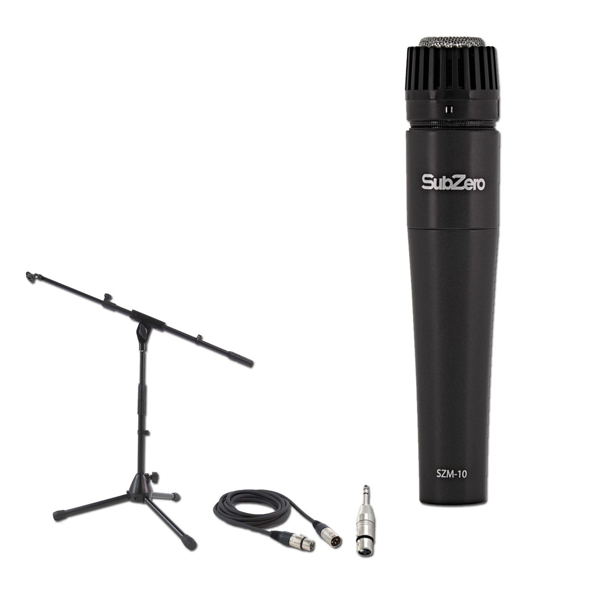 SubZero Dynamic Instrument Mic with Cable and Low Mic Stand