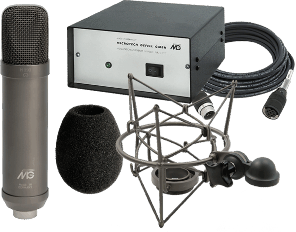 Microtech Gefell M990 Cardioid Valve Microphone in Dark Bronze w/ Windshield,EA92 Shockmount & Carry Case
