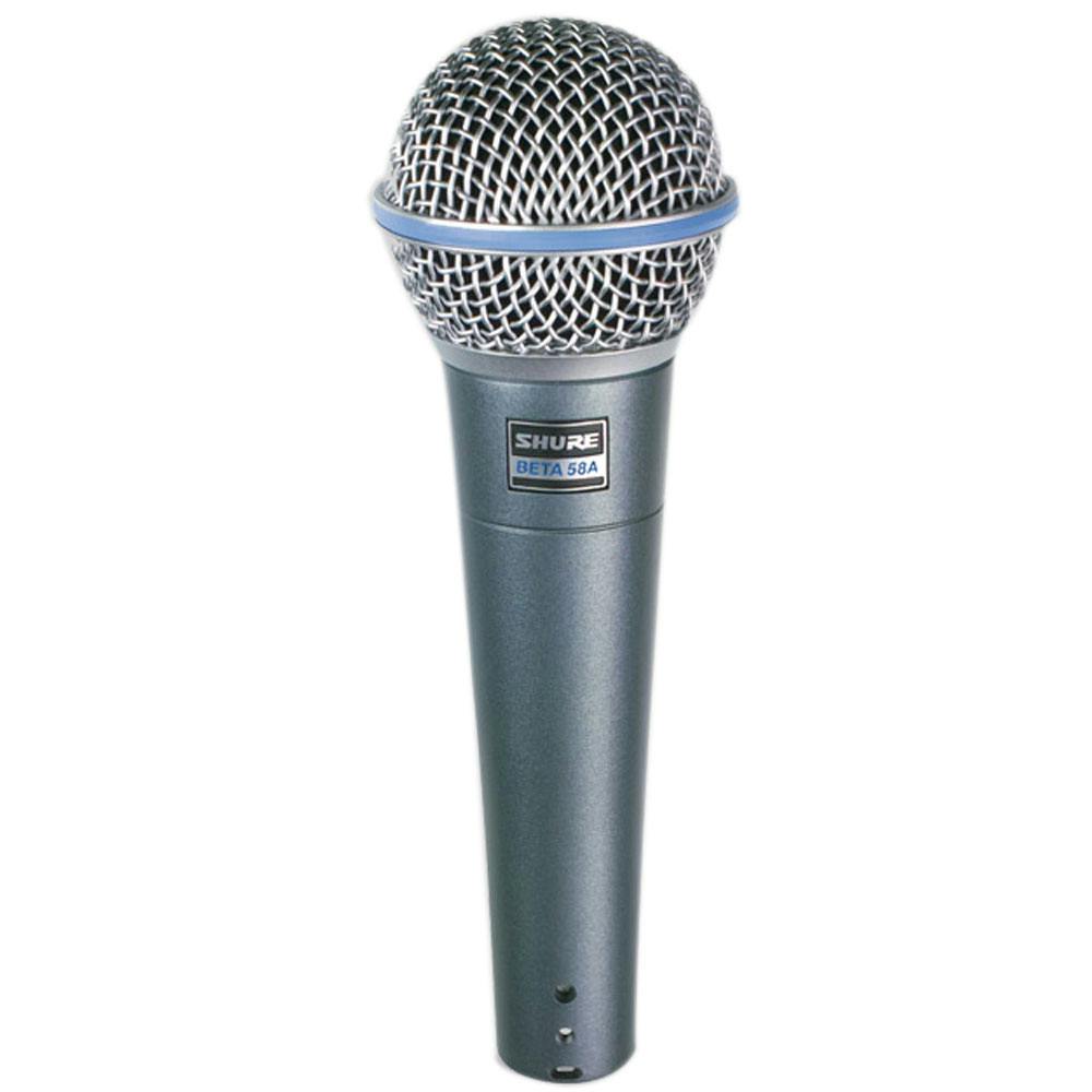Shure Beta 58A Microphone Bundle with Tour Tech Mic Stand & XLR Cable