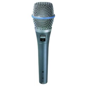 Shure Beta 87a Microphone Bundle with Mic Stand & XLR Cable