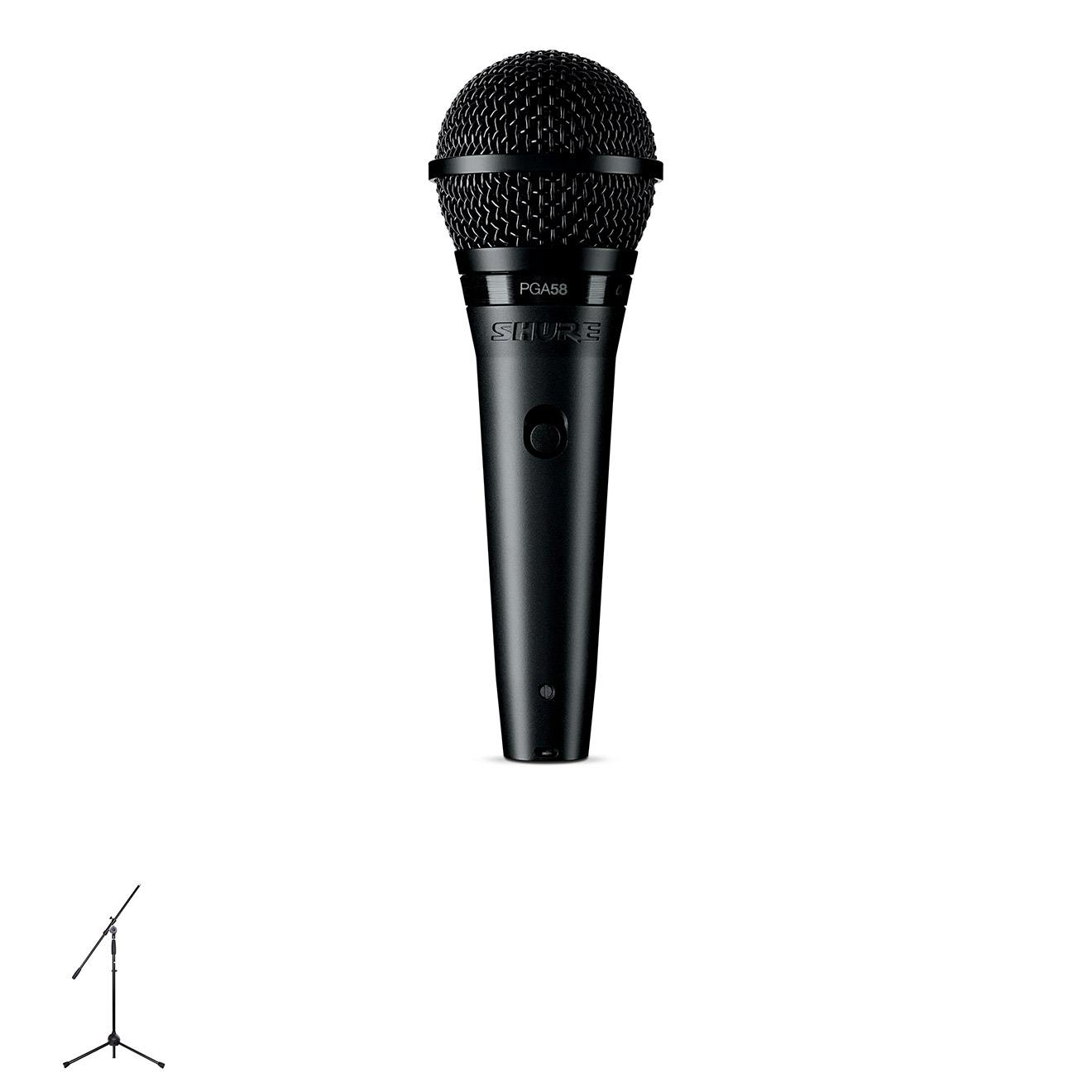 Shure PGA58 Vocal Microphone XLR to Jack cable Bundle