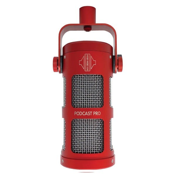 Sontronics Podcast Pro Dynamic Microphone in Red
