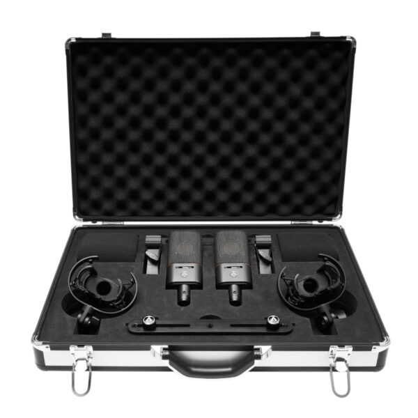 Austrian Audio OC18 Dual Set Plus - Two Mics with Clips, Shockmounts, Stereo Bar & Flightcase