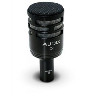 Audix D6 Kick Drum Microphone Bundle with Mic Stand and XLR Cable