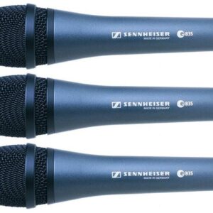Sennheiser E835 Dynamic Vocal Mic Pack with Mic Stand and XLR Cable