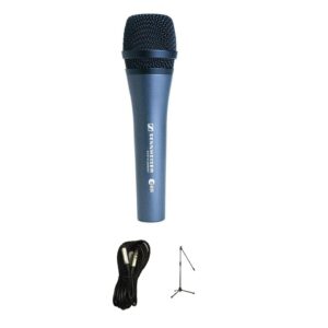 Sennheiser E835 Microphone Bundle with Mic Stand and XLR Cable