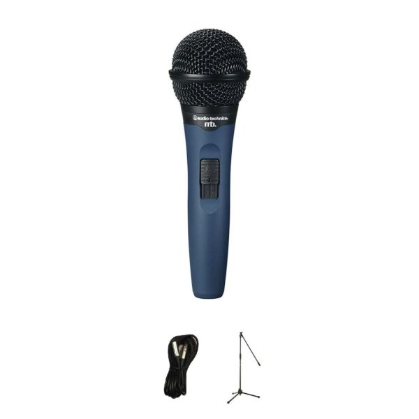 Audio Technica MB1K Dynamic Microphone Bundle with Mic Stand and XLR Cable
