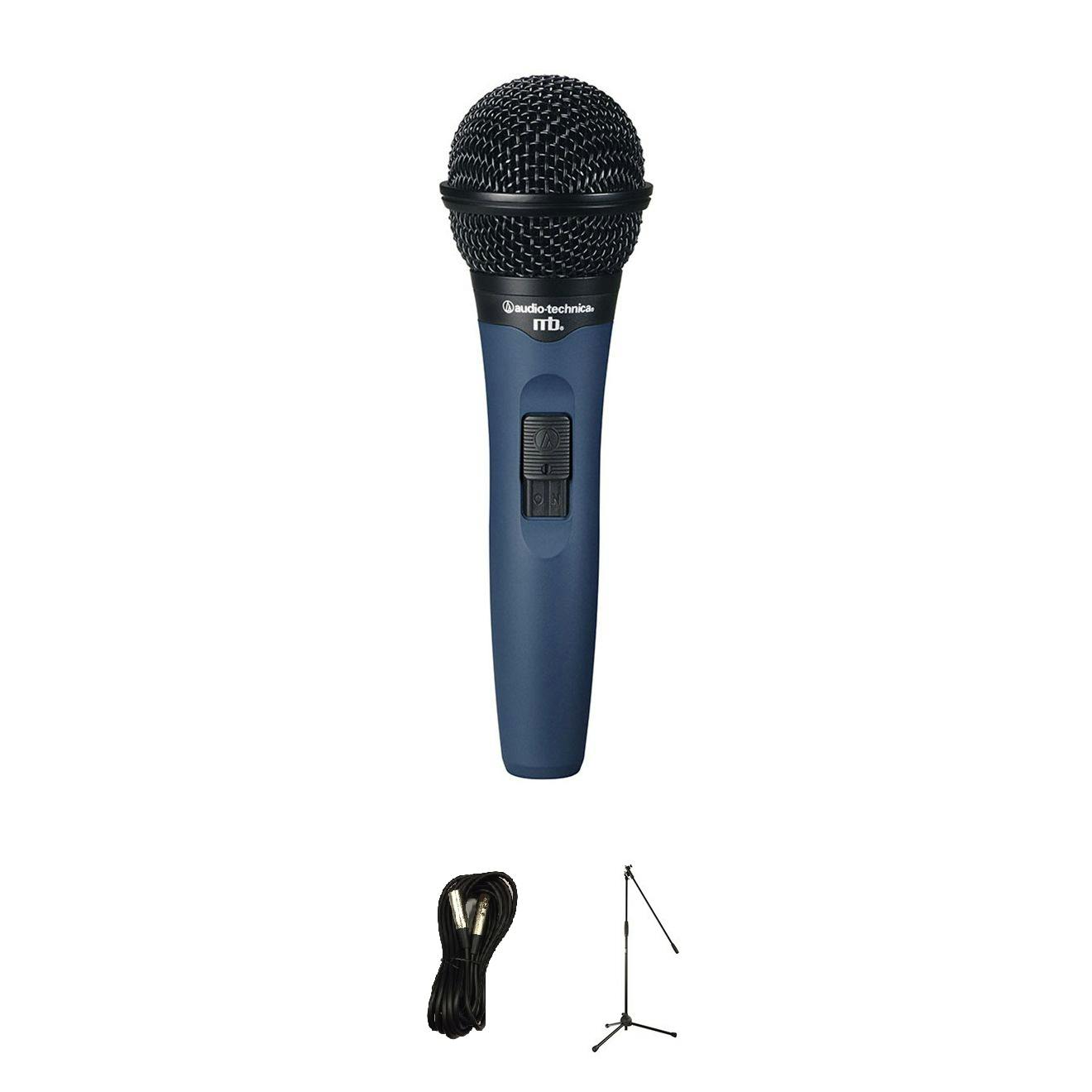 Audio Technica MB1K Dynamic Microphone Bundle with Mic Stand and XLR Cable