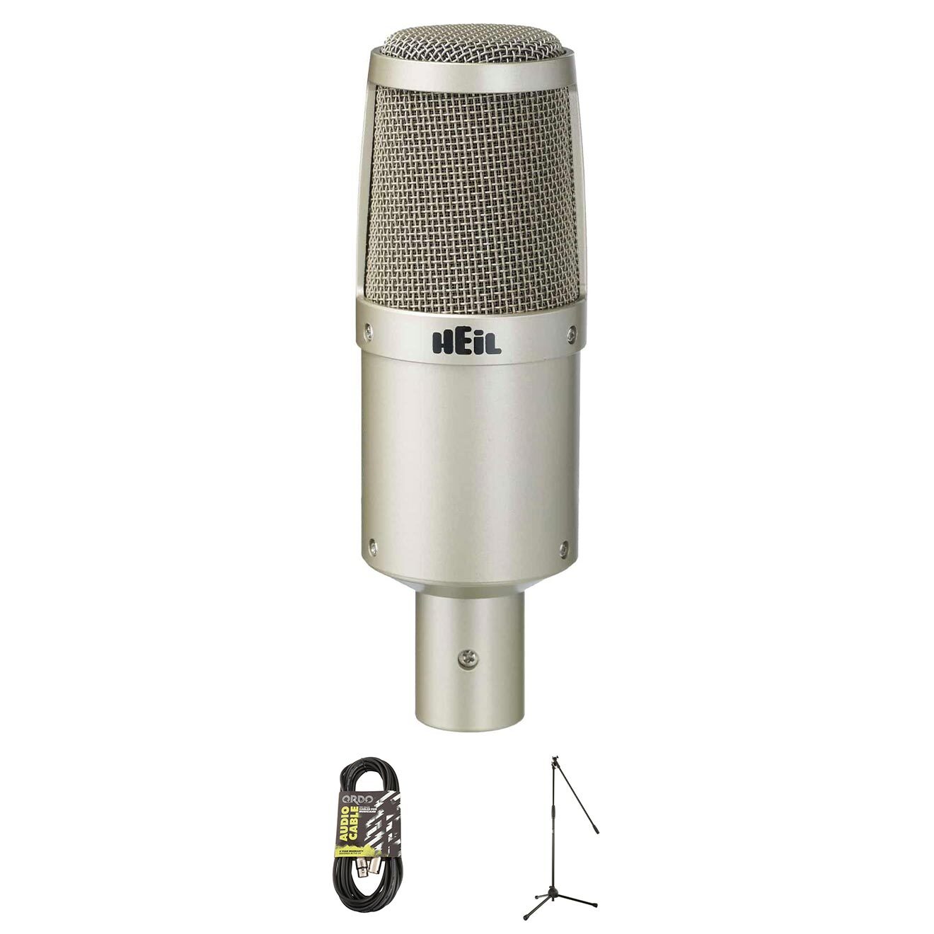 Heil Sound PR30 Mic Bundle w/ Stand and XLR Cable