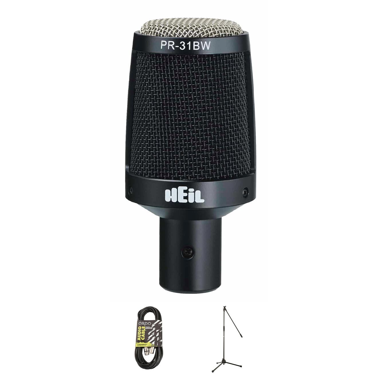 Heil Sound PR31 Mic Bundle w/ Stand and XLR Cable