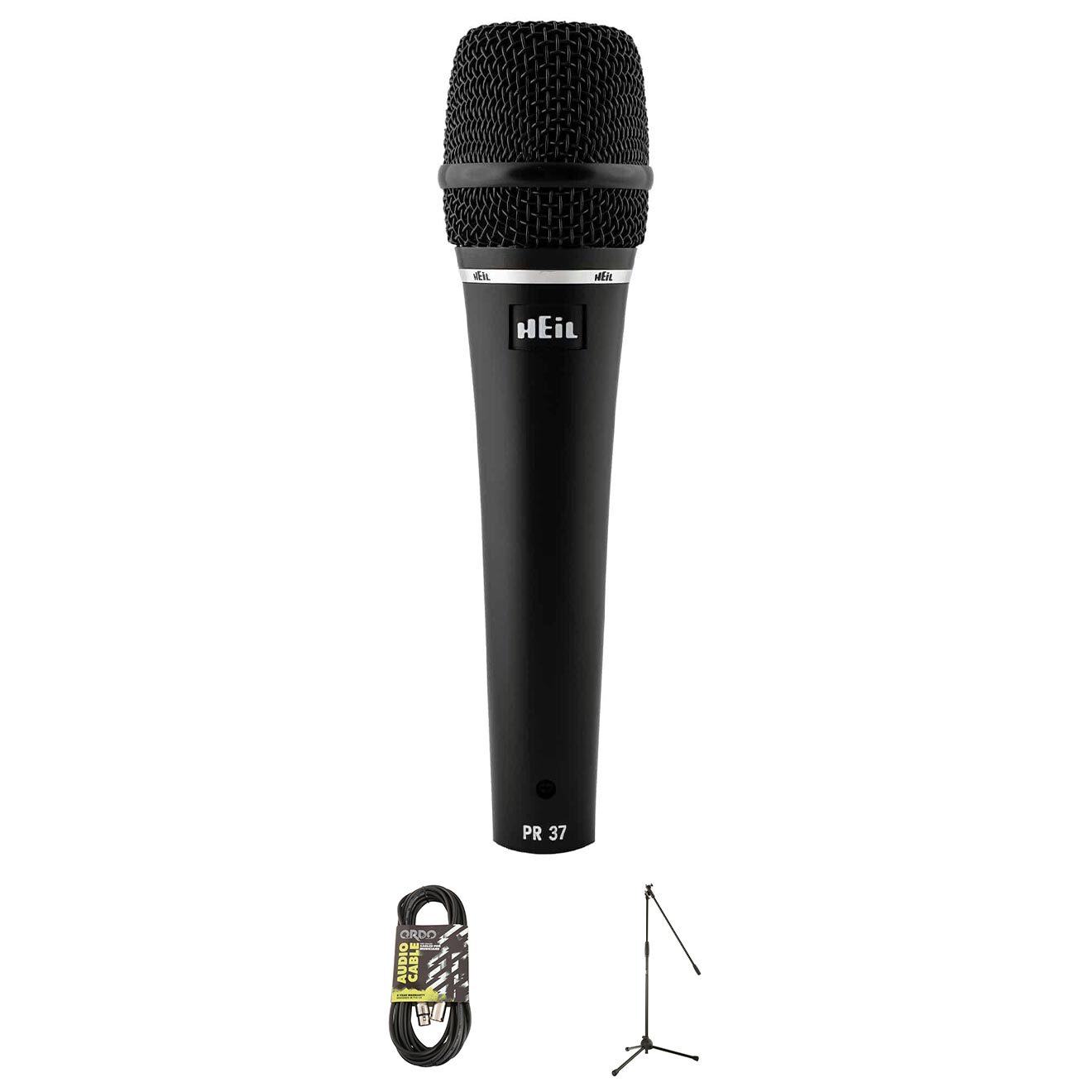 Heil Sound PR37 Mic Bundle w/ Stand and XLR Cable