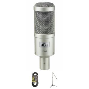 Heil Sound PR40 Mic Bundle w/ Stand and XLR Cable