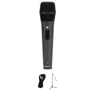 RODE M2 Condenser Microphone Bundle with Mic Stand and XLR Cable