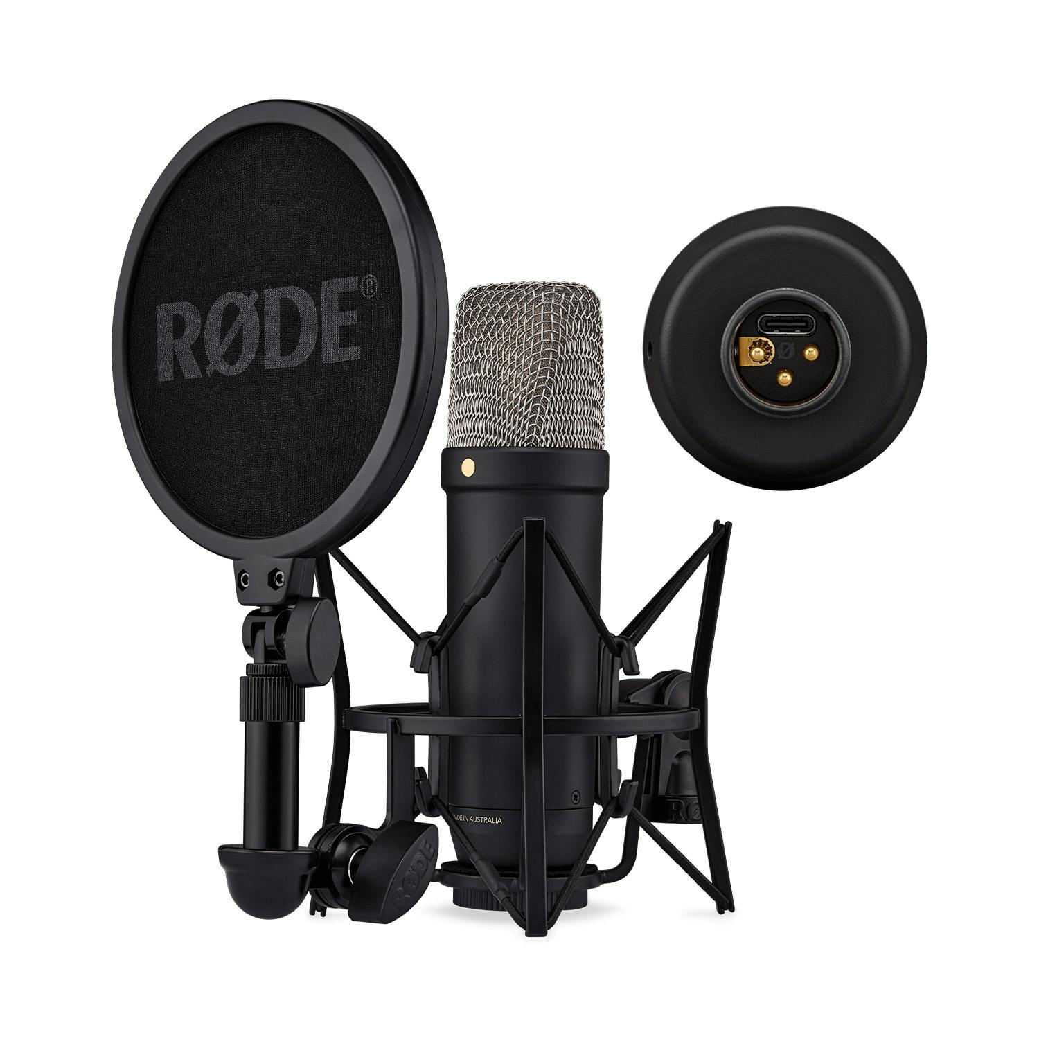 Rode NT1 5th Generation with SM6 Shockmount & Pop Filter - Black