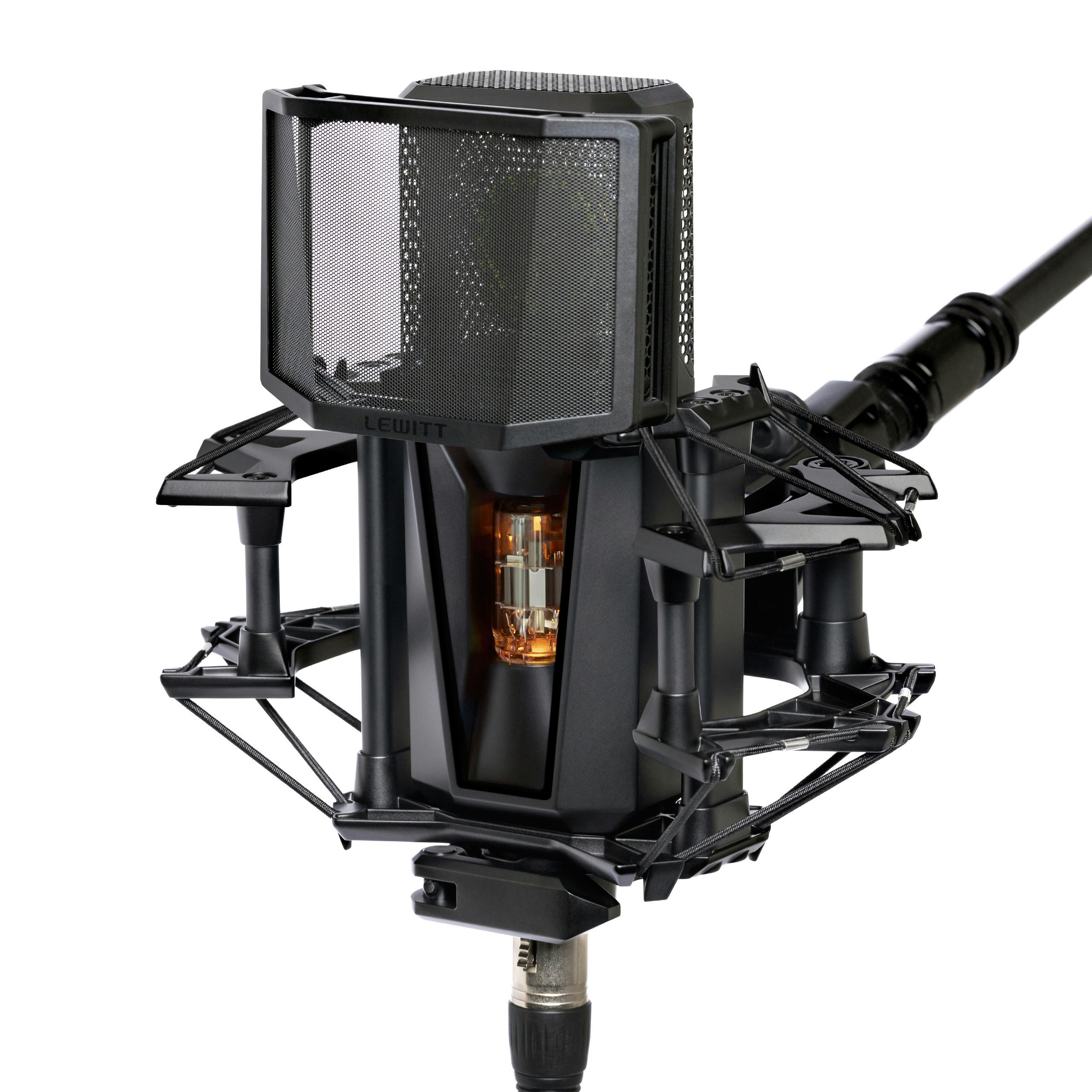 Lewitt Pure Tube Studio Set (PSU, Shockmount, Pop Filter, Transport Case)