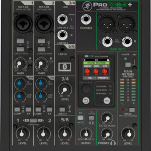 Mackie PROFX6 V3+ Mixer with 2 Mic Inputs & Digital FX