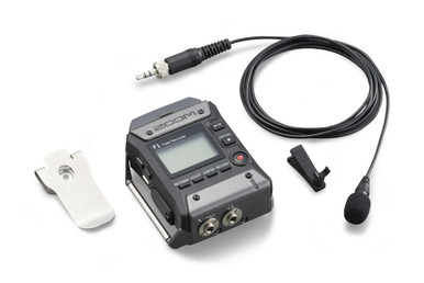 Zoom F1LP Field Recorder + Lavalier Mic