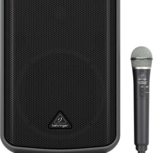 Behringer MPA200BT All-in-One Portable 200-Watt Speaker with Wireless Microphone,